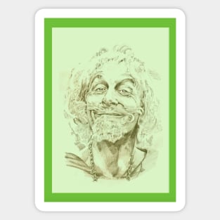 Catweazle (green) Sticker